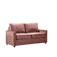 thumbnail image 4 of Uspridefurniture Borland 70'' Velvet Square Arm Sofa Bed,Pink, 4 of 5