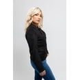 thumbnail image 4 of First Manufacturing WBL-1012VGL-M-BLK Molly Vegan Faux Leather Jacket for Women, Black - Medium, 4 of 5