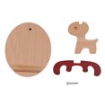 thumbnail image 3 of Cell Phone Holder Desk, Desktop Decorations Cellphone Stand 2 Sets Wooden  For Desk, 3 of 8