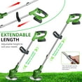 thumbnail image 5 of The Latest Small Portable Cordless Electric Lawn Mower/Lawn Cutter with 2 High-Capacity Lithium Batteries And 3 Types of Blades, Many Gifts, Multi-Function Weed Cutter for Yard and Garden(Green), 5 of 8