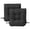 Black, variant on Tufted Wicker U-Shape Cushions Set of 2 ,Water and Fade-Resistant Performance Fabric , Outdoor Seat Cushions for Patio Furniture,22” x 22”(2 count)