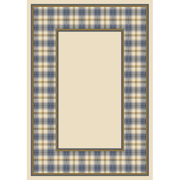 Milliken Design Center Area Rug MCINTYRE OPAL Mcintyre Opal Plaid Print 2' 4" x 15' 6" Runner