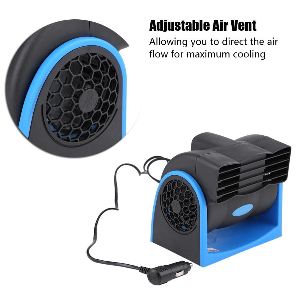 LYUMO Car Electric Fan, Auto Car Vehicle 12V Electric Fan Mini