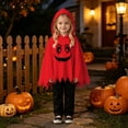 thumbnail image 5 of Gunia Kids Ghost Hooded Cape For Boys Girls 2 Piece Halloween Costumes Cloak Cute Party Dress Up Outfits Poncho, 5 of 9
