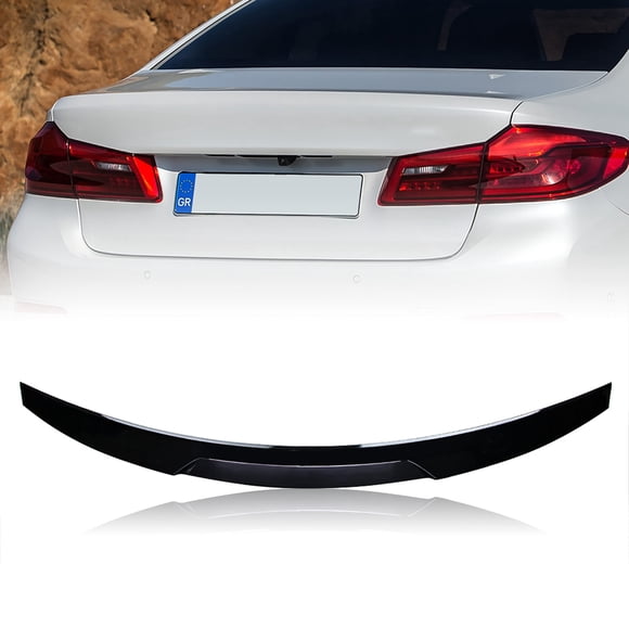 Rolling Gears G30 Trunk Spoiler Wing Compatible with 2017-22 BMW 5-Series G30 Sedan F90 M5 Spoiler Gloss Black ABS (MF-Type)
