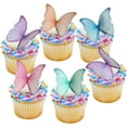 thumbnail image 6 of 48Pcs Edible Butterflies for Cake Decorating Wafer Paper Butterfly Cupcake Toppers Edible Cake Toppers for Wedding Birthday Party Cupcakes Decorations(Mix Color), 6 of 10