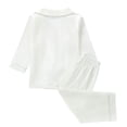 thumbnail image 4 of BOOMNY Baby Girls 2 Peice Pajamas Sets Soft Long Sleeve Buttons Sleepwear Tops Pants Pjs Set for Kids Cozy Loungewear Homewear, 4 of 5