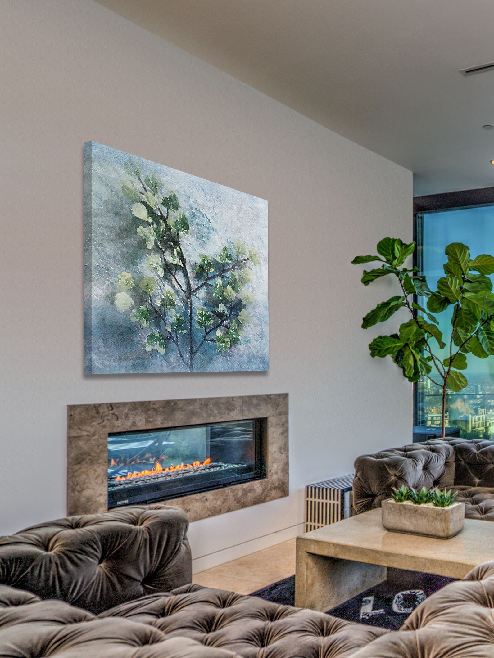 "Enjoy Nature 2" Painting Print on Wrapped Canvas