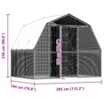 thumbnail image 4 of vidaXL Cage à Poules avec Toit et Porte Acier Galvanisé Argenté, 4 of 5