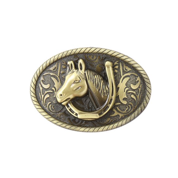ACDANC Belt Buckles Men,Trendy and Stylish Buckle Design Western Belt Buckle,Western-Inspired Oval Motif Western Belt Buckles for Men,Green
