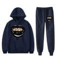 thumbnail image 5 of Xg merch Woke Up  hoodies suits pocket drawstring hoodies sweatshirt Strap sports pants, 5 of 6