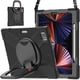 thumbnail image 2 of Funda con soporte de anillo ajustable para iPad de 9,7 pulgadas (2018) con correa para el hombro, gran soporte de anillo ajustable, protección contra golpes., 2 of 5