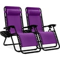 thumbnail image 1 of Juego de 2 sillones ajustables de malla de acero Zero Gravity, 1 of 8