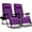 Amethyst Purple, variant on Set of 2 Mesh Textured Zero Gravity Lounge Chair, Foldable Patio Reclining Chairs with Pillow and Cup Holder Tray, Heavy Duty Folding Lawn Chairs for Yard Camping Outdoor, Adult Furniture