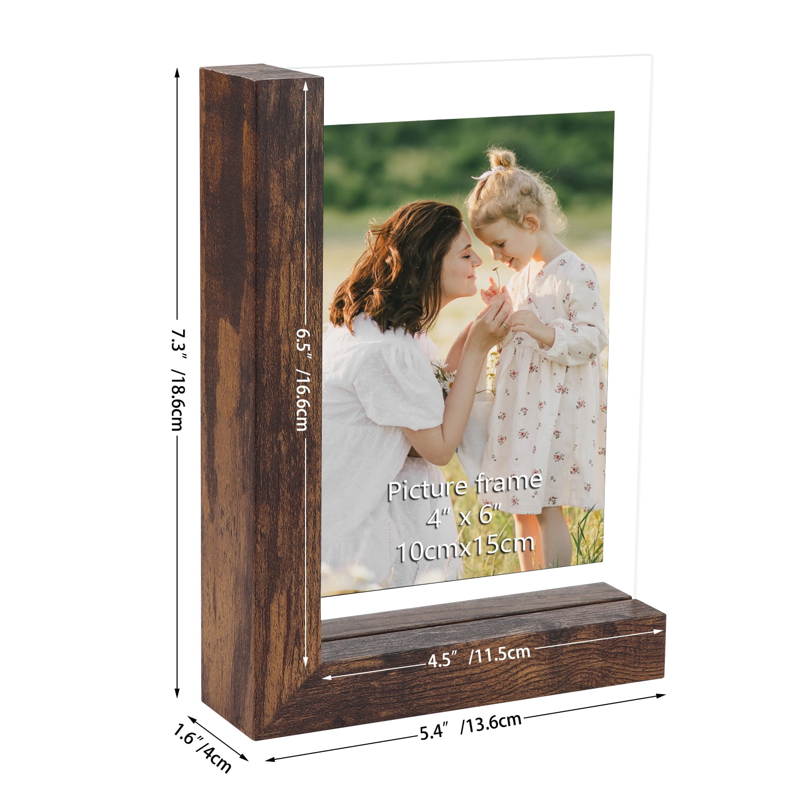 4x6 Rustic Picture Frames, Medium Width 2 inch Homestead Series