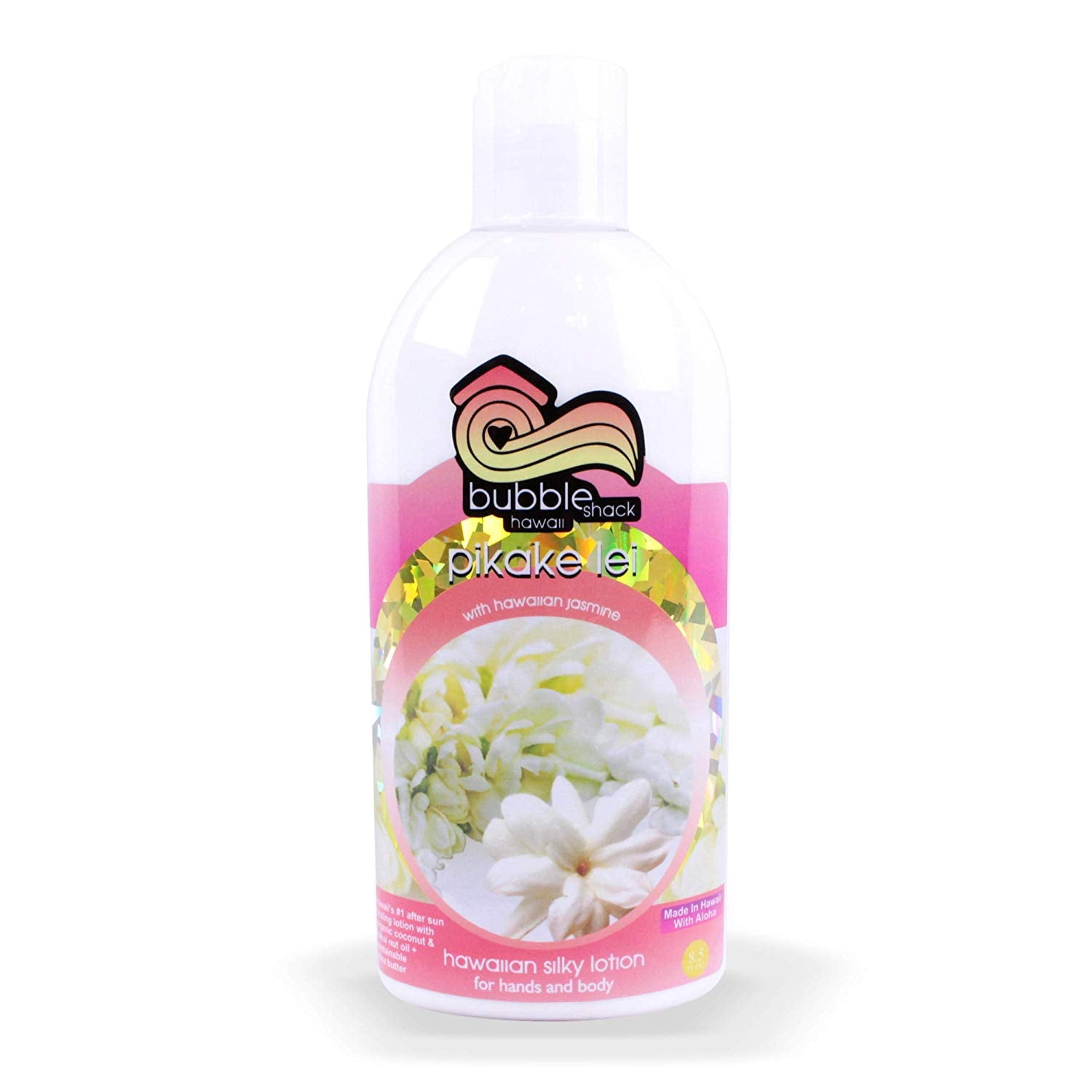 Bubble Shack Hawaii Tropical Honeysuckle & Tuberose Hawaiian Silky Lotion Organic Kukui & Shea, (1)