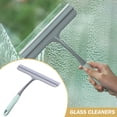 thumbnail image 2 of Multi Purpose Handheld Window Shower Squeegee, Streak Free Glass Cleaner with Built In Hook, Durable Rubber Wiper for Shower Door, Mirror, Tile, Automotive Glass Washing, 10.0x8.7 Inch,Blue, 2 of 8