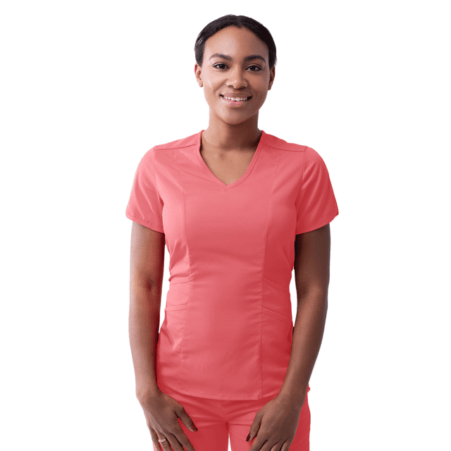 Adar Pro Scrubs pour Femmes - Haut de Scrub Moderne Col en V