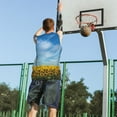 thumbnail image 5 of Honeii Blooming Sunflower Field print basktball shirt for men and women, Unisex basketball jersey for Theme party-Large, 5 of 6