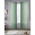 thumbnail image 5 of Sheer Curtains 96 Inches Long, Sage Green Grey Ombre Light Filtering Window Curtains for Living Room, Farmhouse Gradient Minimalist Rod Pocket Voile Sheer Curtain Drapes, 52"W x 96"L, 2 Panels, 5 of 8