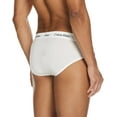 thumbnail image 2 of Calvin Klein Mens Cotton Stretch Hip Briefs 3 Pack Large White, 2 of 8