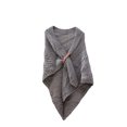 thumbnail image 2 of Jumpingount Chal de mujer, abrigos cálidos de otoño, bufanda de hombro de Color sólido, Poncho, decoración de moda, prendas de vestir Accesorios de disfraces Gris, 2 of 6