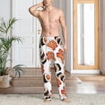 thumbnail image 5 of Uemuo Sushi Roll Pattern Men's Wide Leg Palazzo Lounge Pants with Pockets Light Weight Loose Comfy Casual Pajama Pants-XX-Large, 5 of 9