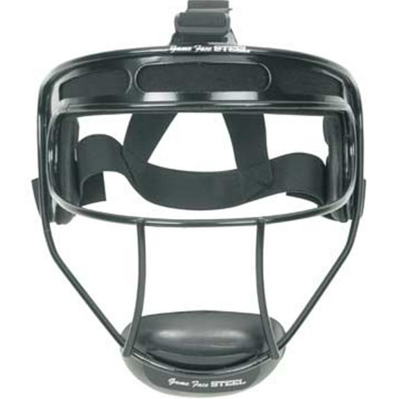 Game Face® Steel Softball Safety Mask - 11" Balls and Above - Black Harness