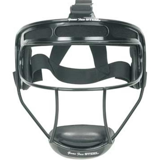 Game Face® Steel Softball Safety Mask 11" Balls and Above Black Harness