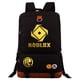 thumbnail image 3 of ROBLOX-mochila con estampado periférico para hombre y mujer, morral escolar de gran capacidad para estudiantes y adolescentes, nuevo juego dorado, 3 of 3