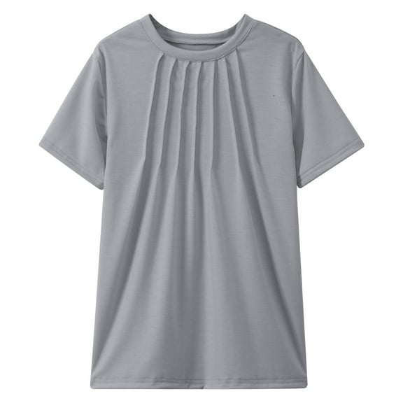 Teen Clothes For Girls Solid Short Sleeve Shirts For Girls Crewneck Girls Summer Tops Girls Tops 10-12 Years Cute Girl Clothing