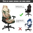 thumbnail image 6 of Binienty Hummingbird Flower Gaming Chair Covers Scratchproof Elastic Classic Seat Cushion Protectors Slipcover 4 Piece for Home, Office Decorations, 6 of 8