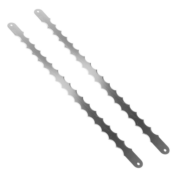 KONTONTY Bread Slicers Silver Steel Serrated 2Pcs For Users Bread Making Parts