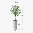 thumbnail image 5 of Artificial Tree in Geometric Pattern Planter, Fake Eucalyptus Silk Tree for Indoor and Outdoor Home Decoration - 66" Overall Tall (Plant Pot Plus Tree), 5 of 5
