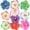 Colorful, variant on Hibiscus Flowers Decor Fake Petals for DIY Headband Wreath Wedding Party 10pcs