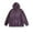 Purple, variant on GigrtiJin Plus Size Casual Pullover Hoodies for Men Solid Color Hooded Long Sleeve Sweatshirt with Pocket Loose Thermal Fleece Tops