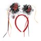thumbnail image 1 of Ofertas Únicas 1 Pc Diadema con Patrón de Mano de Esqueleto Linda para Halloween 4.72" Diámetro Negro Rojo, 1 of 6