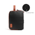thumbnail image 7 of Pearl Angeli Travel Makeup Bag Small Toiletry Bag Waterproof Cosmetic Bag PU Leather Dopp Kit Portable Shaving Bag(Black), 7 of 7