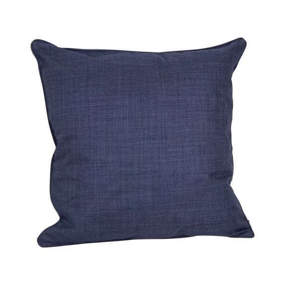 25-inch Double-corded Spun Polyester Square Floor Pillow with Insert, Azul