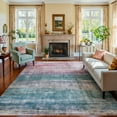 thumbnail image 3 of Kokia 9'x12' Washable Modern Abstract Area Rug, Blue Pink Ombre Soft Non Slip Rug for Living Room Bedroom Dining Room, 3 of 7