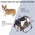 thumbnail image 2 of Easter Premium Fabric Cat Carrier | 17x10x11.8 in | 900D Oxford Cloth & Sherpa Base | Lightweight & Durable | Nylon Webbing Straps | Spacious | Pet Bag for Travel & Transportation, 2 of 7