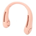 thumbnail image 2 of Ventilador de cuello multifunción, 3 velocidades ajustables, recargable, de bajo ruido, sin aspas, portátil, para oficina, exterior, color rosa, 2 of 12