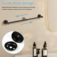 thumbnail image 6 of 2 Pack Stainless Steel Towel Rack Versatile Black Towel Rack Solid Bathroom Accessories Towel Holder Space Saving Wall Mounted Towel Rack Stable Hand Towel Holder for Home, 6 of 10