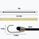 thumbnail image 2 of 10 Pieces Bungee Cords With Mini Bungee Hooks Heavy Duty Universal Bungee Cords Bungee Cords With 2 Heavy Duty Hook Straps For Tent Camping Motorcycle, 2 of 5