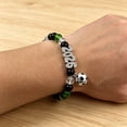 thumbnail image 6 of Darzheoy Football Bracelet, American Football Themed Adjustable Wristband Jewelry, Perfect Game Day Team Fan Wearable Sports Accessory Gift For Men Women Football Lovers Enthusiasts, 6 of 6
