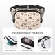 thumbnail image 5 of Fotbe Retro Rooster Cangurera Cuadrada con Estampado de Doble Capa, Bolsa de Cintura Ajustable Mini para Hombres y Mujeres, 5 of 9