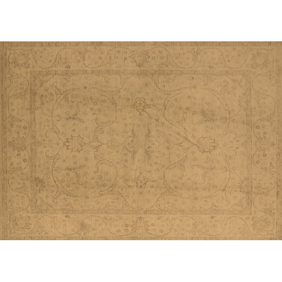 Ahgly Company Indoor Rectangle Oriental Brown Traditional Area Rugs, 8' x 12'