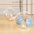 thumbnail image 2 of New Exercise Wheel for Hamsters,Hamste r Silent Running Exercise Wheel,Clear Plastic Balls,Hamster Running Ball,or Hamster, Gerbils, Mice,Hedgehog and Other Small Pets (Blue), 2 of 7