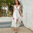 thumbnail image 3 of Beautiful Abstract Watercolor Painting of Colorful Flowers Sleeveless Dress Summer Women Clothes Dress for Pregnant Women Dresses, 3 of 9