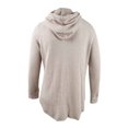thumbnail image 2 of Ideology Womens Waffle Knit Zip Hoodie,Shimmer Pink,Medium, 2 of 3